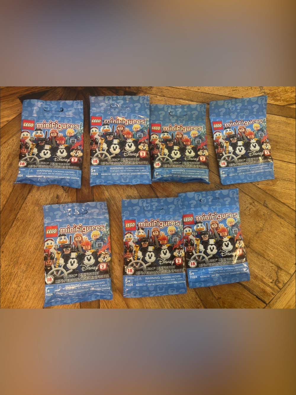 New! Lot of 7 Disney Lego 71024 minifigures blind packs limited edition series 2